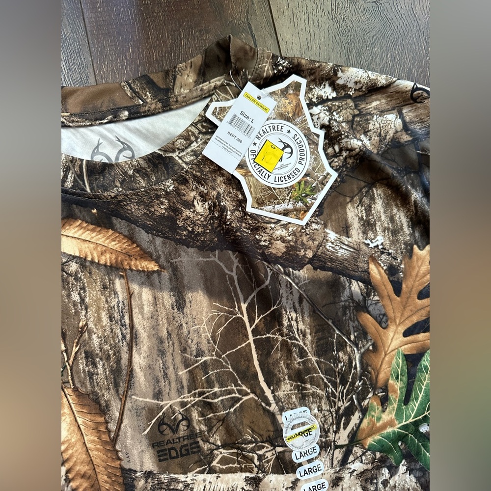 Realtree Men's Long Sleeve Camouflage T-Shirt NWT - Picture 4 of 6